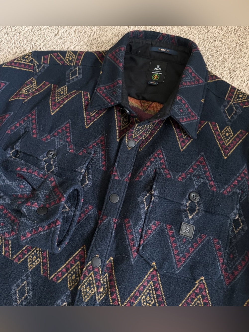 ROARK Button Down Nordsman Manawa Tapu Organic Flannel Shirt